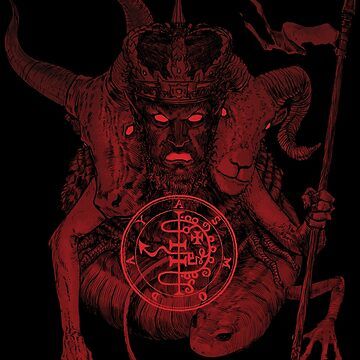 Asmodeus three heads red sigil seal Goetia 32nd spirit