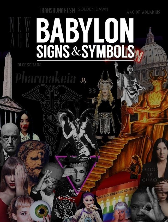 Babylon Signs and Symbols modern conspiracy collage Crowley